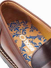 Base London Ivey Slip On Penny Black Loafers - Image 6 of 6