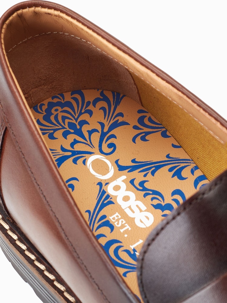 Base London Ivey Slip On Penny Black Loafers - Image 6 of 6