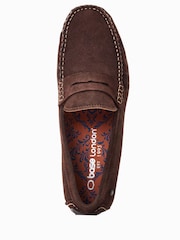 Base London Collins Slip On Brown Loafers - Image 4 of 6