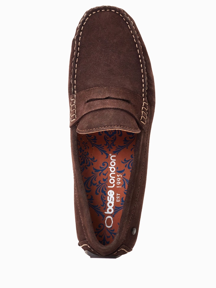 Base London Collins Slip On Brown Loafers - Image 4 of 6