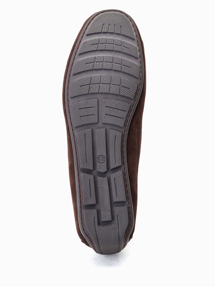 Base London Collins Slip On Brown Loafers - Image 5 of 6