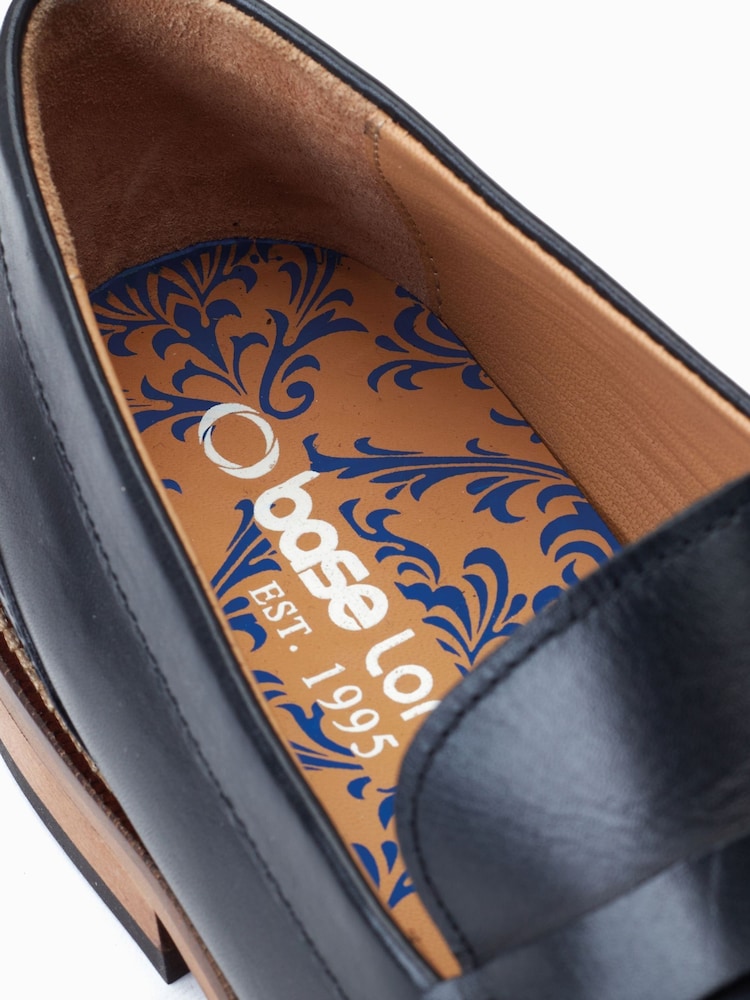 Base London Washed Black Garfield Slip On Loafers - Image 6 of 6 Base London Washed Black Garfield Slip On Loafers - Image 6 of 6