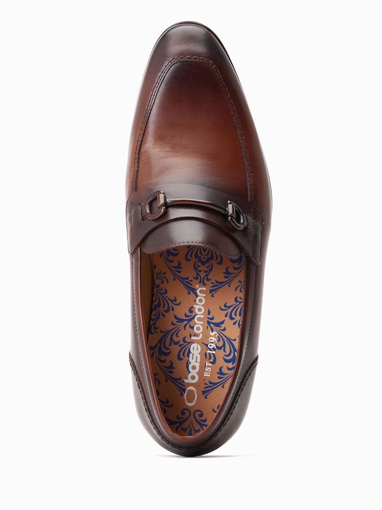 Base London Russo Slip On Penny Black Loafers - Image 4 of 6