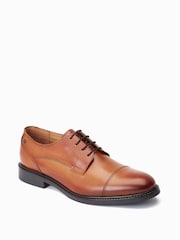 Base London Magnus Lace Up Toe Cap Shoes - Image 2 of 6