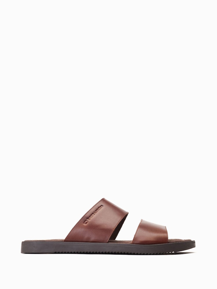 Base London Maven Slip On Brown Sandals - Imagen 1 de 6