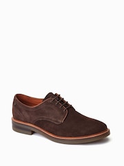 Base London Mawley Lace Up Derby Brown Shoes - Image 3 of 6