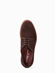 Base London Mawley Lace Up Derby Brown Shoes - Image 4 of 6