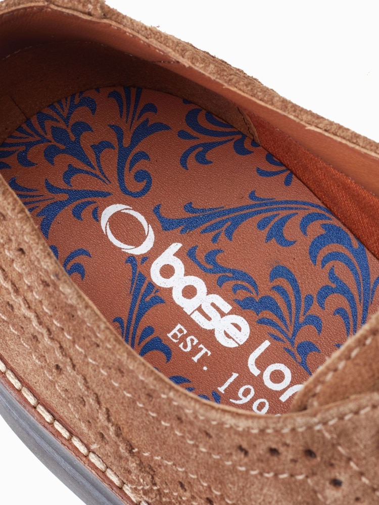 Base London Blue Hatfield Lace Up Brogue Shoes - Image 6 of 6