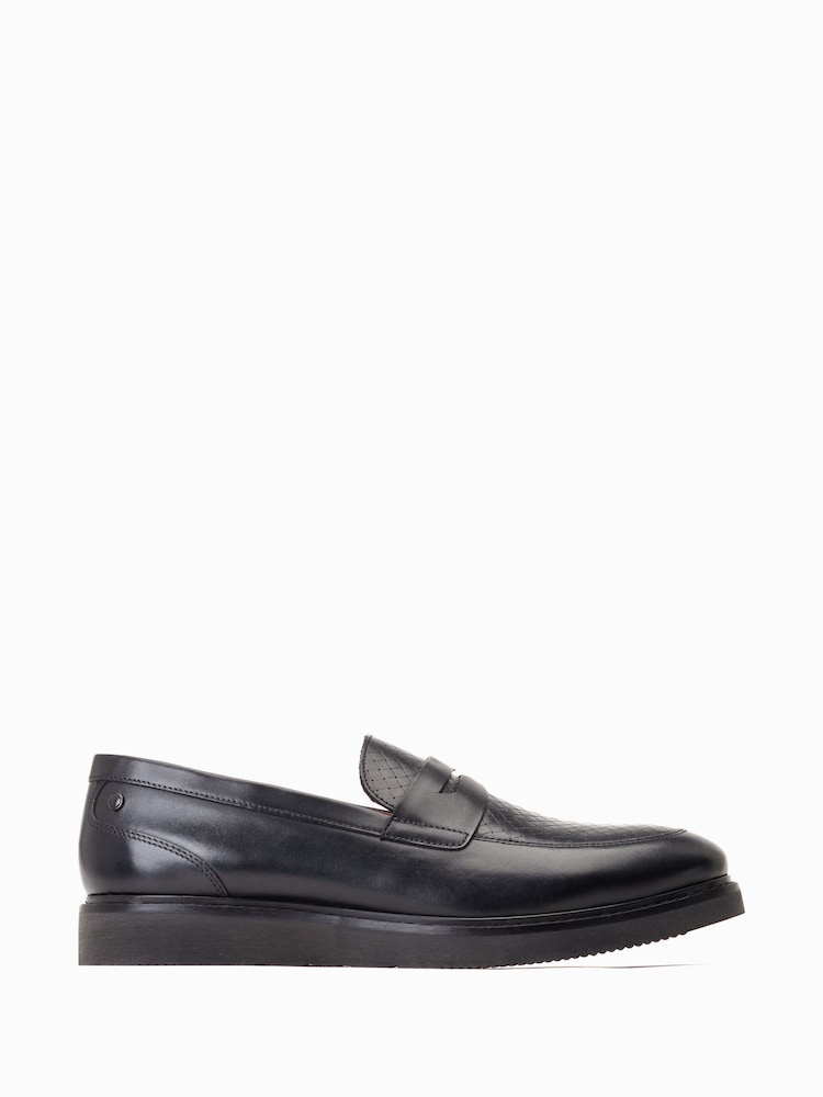 črna - Črna mokasini Base London Sid Slip On - Slika 1 iz 6