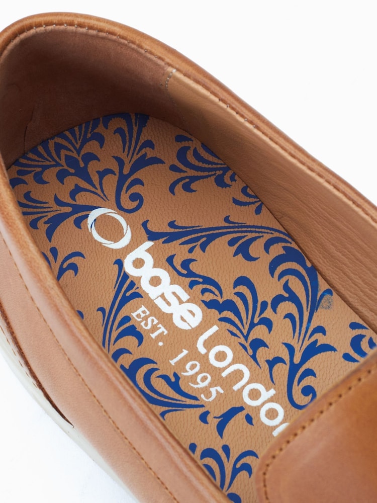 Base London Marlin Slip On Brown Loafers - Image 6 of 6