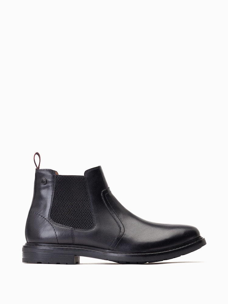 Base London Bloom Pull On Chelsea Black Boots - Image 1 of 6