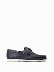 Синий - Base London Stern Slip On Brown Loafers - Image 1 of 6