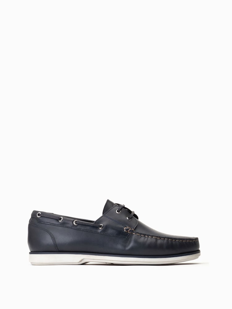 Синий - Base London Stern Slip On Brown Loafers - Image 1 of 6