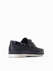 Синий - Base London Stern Slip On Brown Loafers - Image 2 of 6