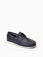 Синий - Base London Stern Slip On Brown Loafers - Image 3 of 6