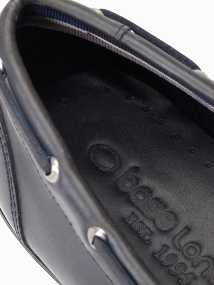 Синий - Base London Stern Slip On Brown Loafers - Image 6 of 6
