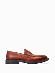 Base London Ivey Slip On Penny Black Loafers - Image 1 of 6