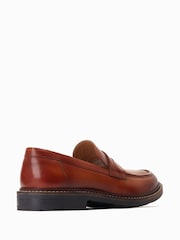 Base London Ivey Slip On Penny Black Loafers - Image 3 of 6