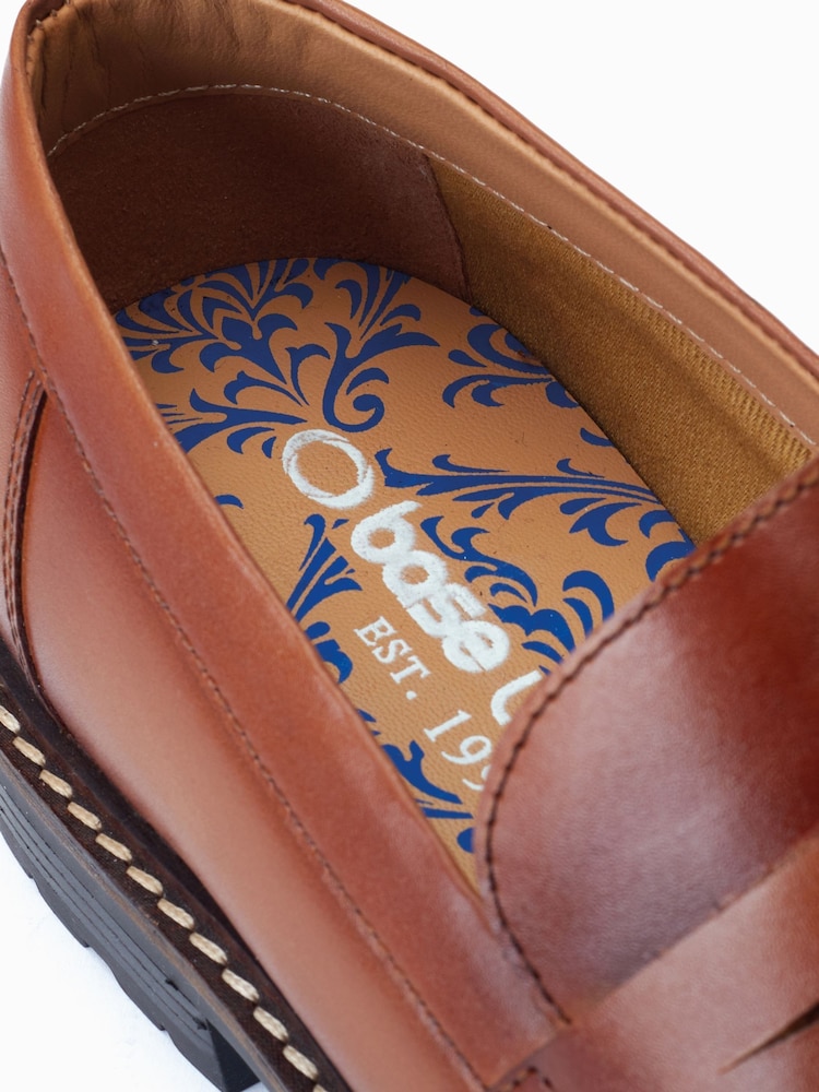 Base London Ivey Slip On Penny Black Loafers - Image 6 of 6