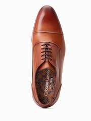 Base London Angelo Lace-Up Toe Cap Oxford Shoes - Image 4 of 6