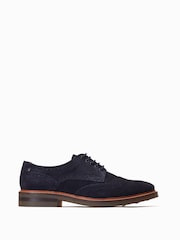 Base London Blue Hatfield Lace Up Brogue Shoes - Image 1 of 6