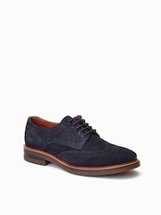 Base London Blue Hatfield Lace Up Brogue Shoes - Image 3 of 6
