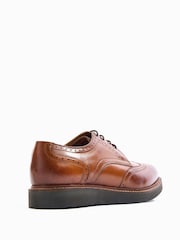 rjava - Base London Joe Lace Up Brogue Shoes - Slika 3 iz 6