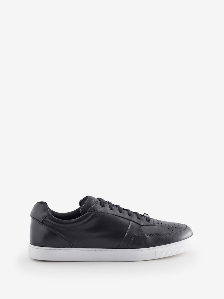 Base London Curtis Lace Up Black Trainers - Image 1 of 1