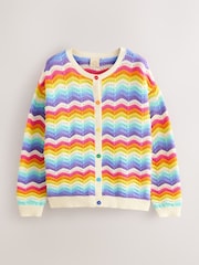 Little Bird by Jools Oliver Pastel Wavy Stripe Knitted Cardigan - Imagem 1 de 4