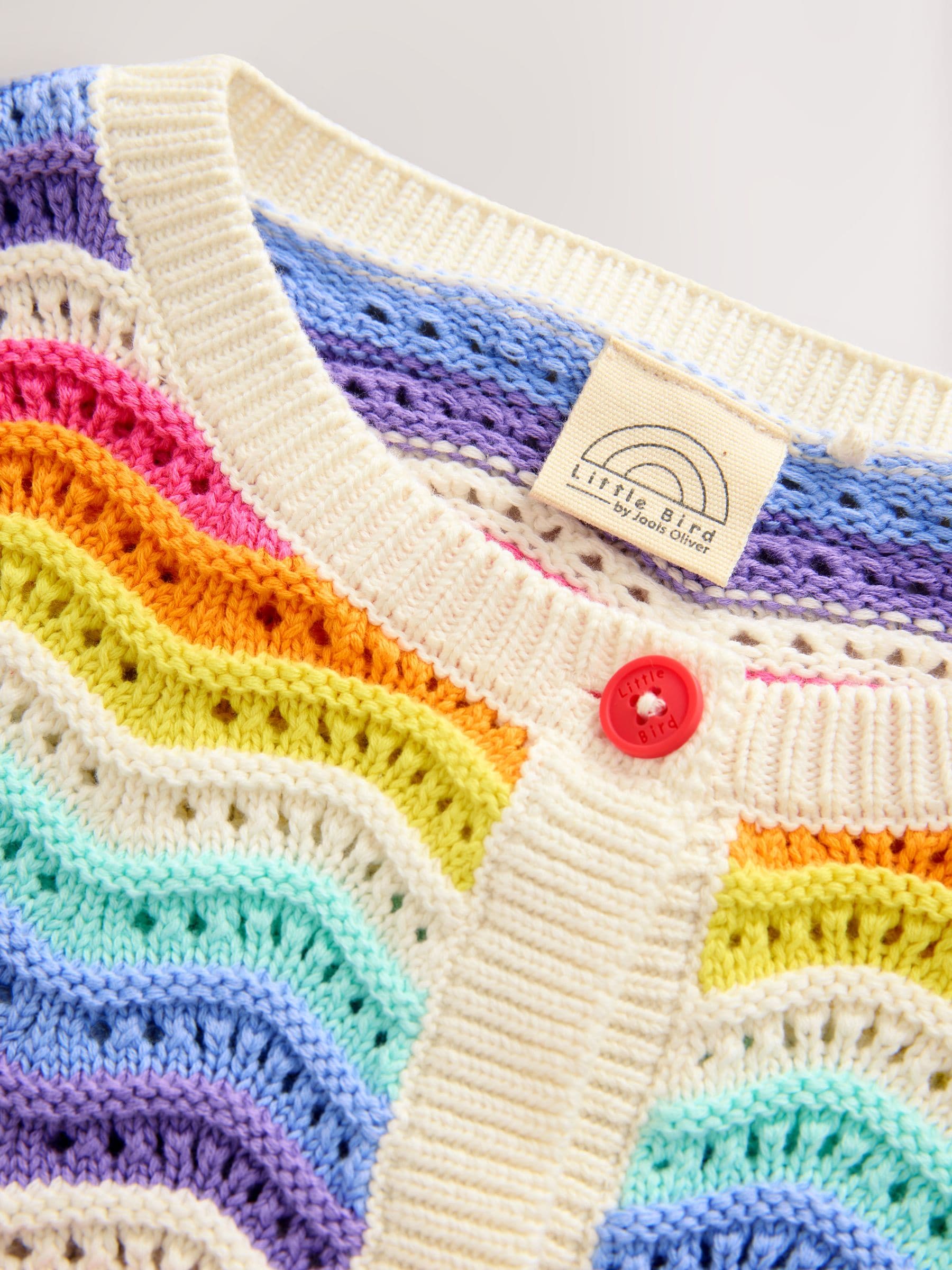 Buy Little Bird by Jools Oliver Multi Pastel Wavy Stripe Knitted