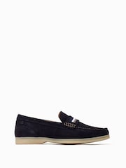 Base London Blue Drum Slip On Loafers - Slika 1 iz 6