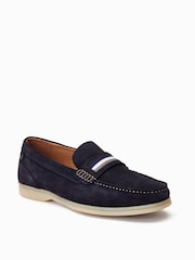 Base London Blue Drum Slip On Loafers - Slika 2 iz 6