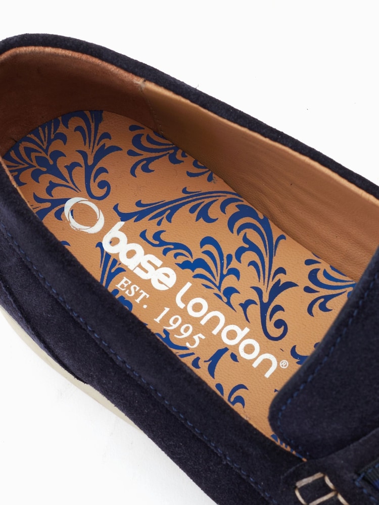 Base London Blue Drum Slip On Loafers - Slika 6 iz 6