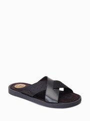 Base London Webb Slip On Black Sandals - Imagen 3 de 6