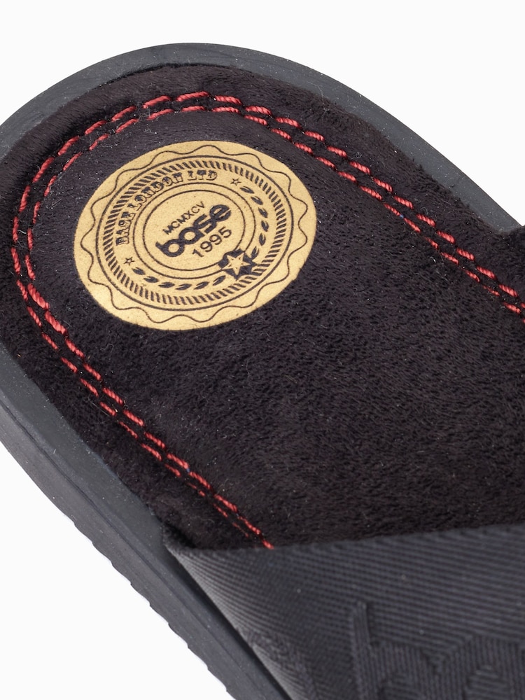 Base London Webb Slip On Black Sandals - Imagen 6 de 6
