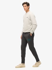 Superdry Black Classic Vintage Logo Graphic Joggers - Image 2 of 4