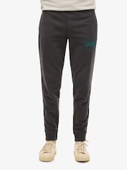Superdry Black Classic Vintage Logo Graphic Joggers - Image 3 of 4