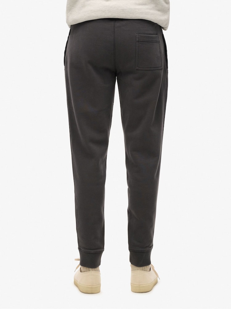 Superdry Black Classic Vintage Logo Graphic Joggers - Image 4 of 4