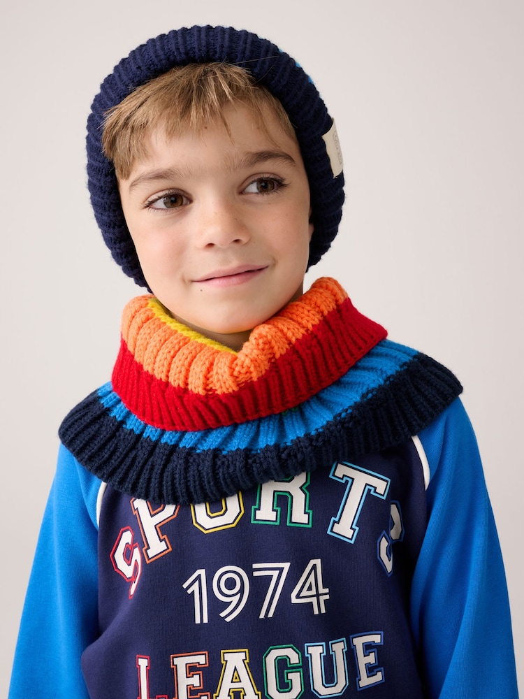 Regenbogenstreifen, mehrfarbig - Little Bird by Jools Oliver Knitted Snood - Bild 2 von 5