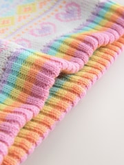 Pastel Rainbow Fairisle - Little Bird by Jools Oliver Knitted Snood - Bild 2 von 3