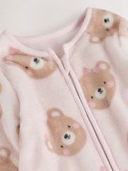 Pink Bear 2.5 TOG Fleece Baby Sleep Bag - Image 4 of 7