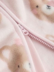 Pink Bear 2.5 TOG Fleece Baby Sleep Bag - Image 6 of 7