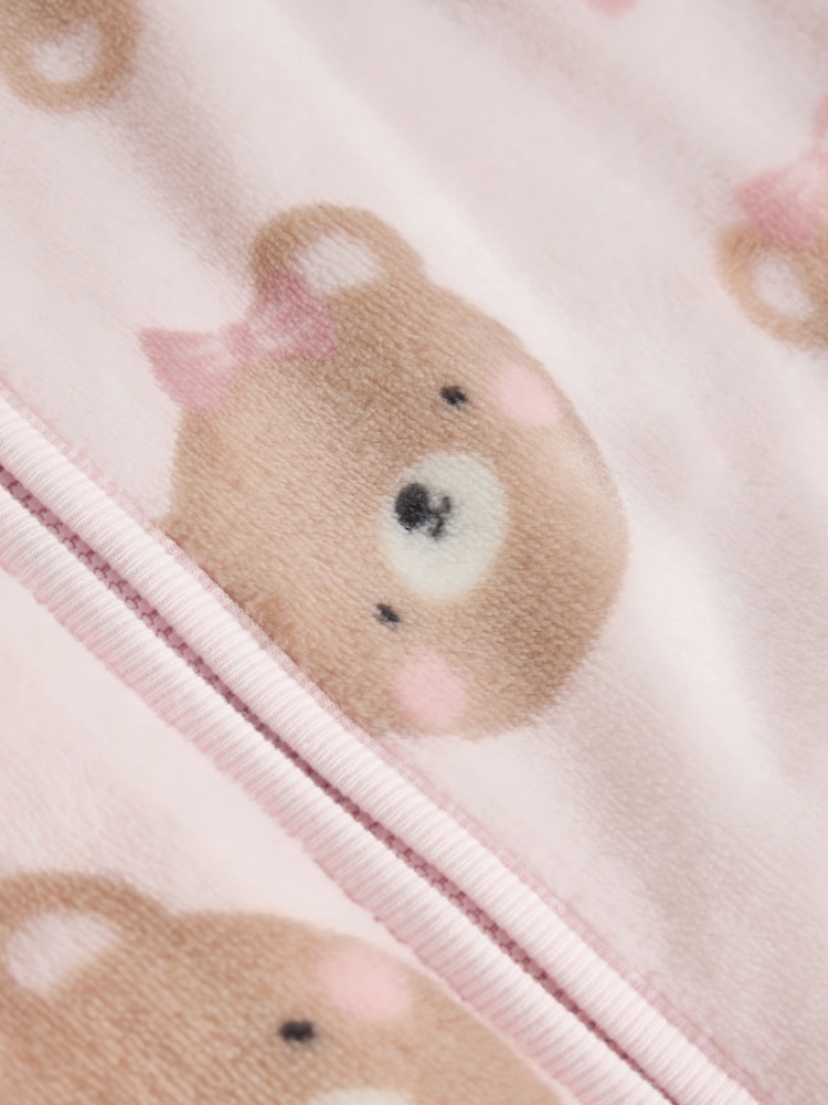 Pink Bear 2.5 TOG Fleece Baby Sleep Bag - Image 7 of 7