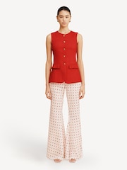 Posse Red Matilda Linen Waistcoat - Image 4 of 7