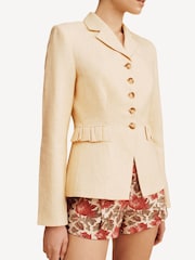 Posse Yellow Matilda Linen Blazer - Image 3 of 6