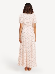 Posse White Paloma Polka Dot Midi Dress - Image 5 of 7