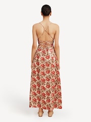 Posse Red Rosalie Floral Linen Midi Dress - Image 2 of 5