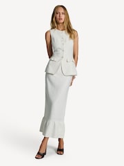 Posse White Matilda 100% Linen Waistcoat - Image 4 of 8