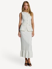 Posse White Matilda 100% Linen Waistcoat - Image 5 of 8