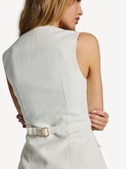 Posse White Matilda 100% Linen Waistcoat - Image 6 of 8